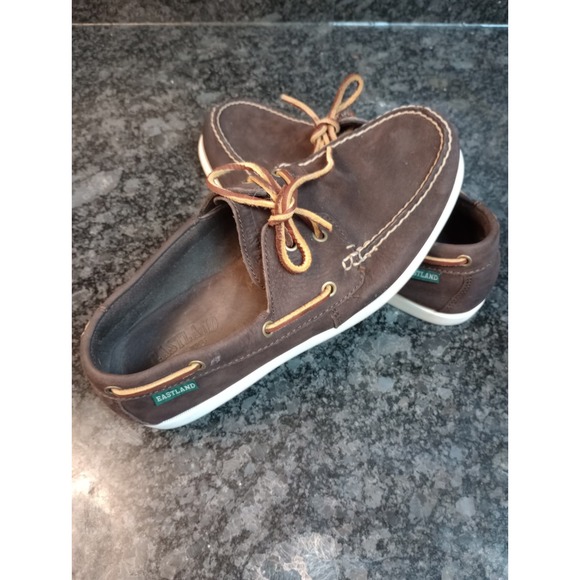 Eastland Other - Eastland Men 9D Yarmouth Slip On Deck Boat Moc Shoes Brown Nubuck Memory Foam